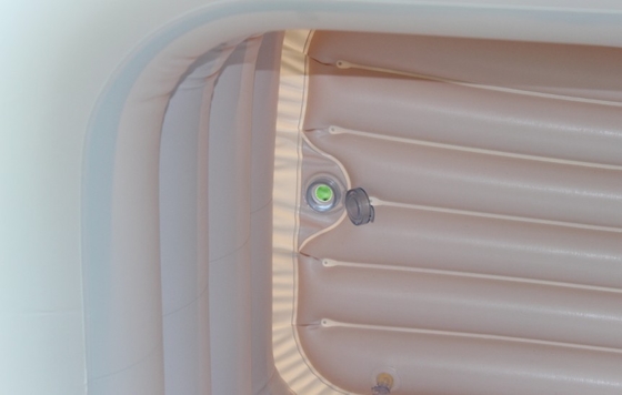 White Inflatable Baby Swimming Pools 0.3mm PVC With ISO SGS