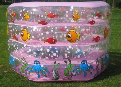 Multi color 0.28mm PVC Inflatable Swimming Pools Round For Activity