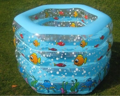 Multi color 0.28mm PVC Inflatable Swimming Pools Round For Activity